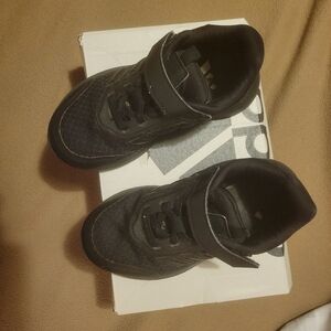 Adidas Kids Black Sneakers Size 11K Genuine Quality